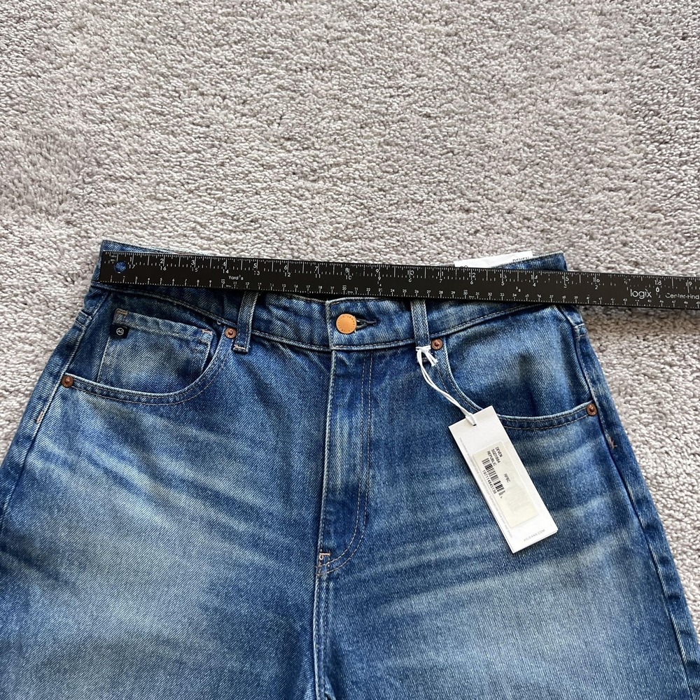 AG Adriano Goldschmied Deven High Rise Ultra Wide Leg Jeans Womens 29 Blue - Picture 9 of 15